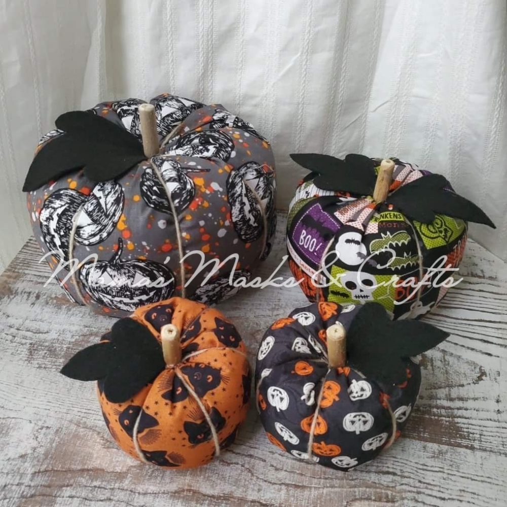 Halloween Inspired Plush Pumpkin Set (4)